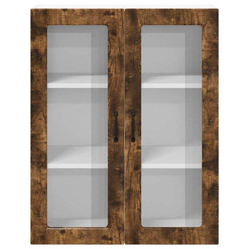 Vidaxl Kitchen Wall Cabinet White 60 X 31 X 100 Cm Engineered Wood, 100cm H x 80cm W x 31cm D, Smoked Oak
