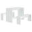 vidaXL Dining Set 3 Piece Dining Table Set with 2 Benches Engineered Wood-459002148