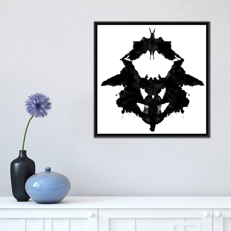«Albree Modern Dancing Butterfly Inkblots», impression sur toile, H 37 po x l 37 po x P 1,5 po, Pas de tapis