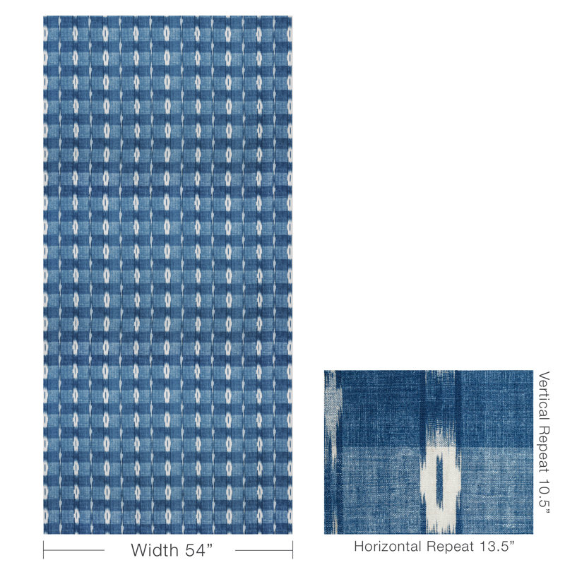 Manoir Girard Cotton Blend Fabric, Indigo