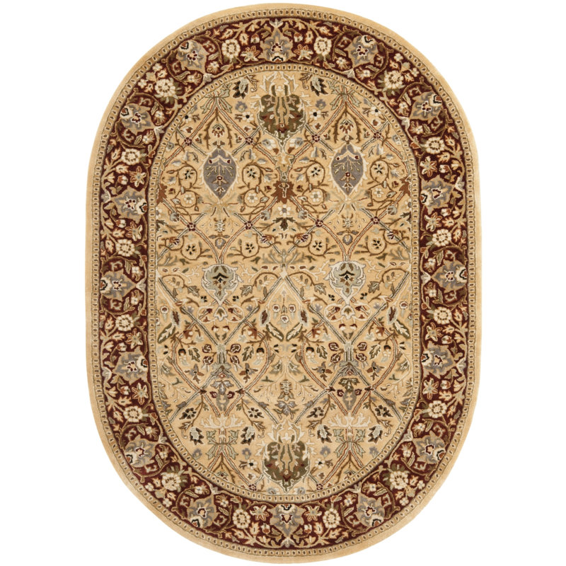 Persian Legend New Zealand Wool Oriental Rug, Oval 7'6" x 9'6"