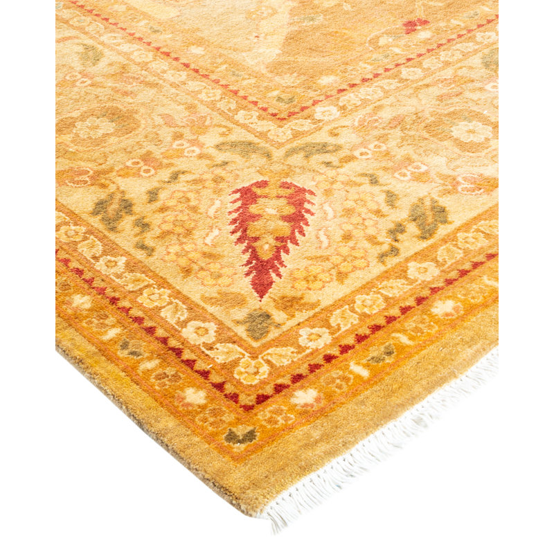 Scarlet-Rose One-of-a-Kind 9' 1" X 12' 3" Hand Knotted Area Rug
