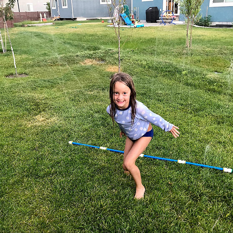 Medium Sprinklers Set with Poles and Hose - Outdoor Construction Fun for Kids with Water Sprinklers