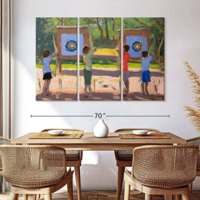 Young Archers, 42" H x 65" W