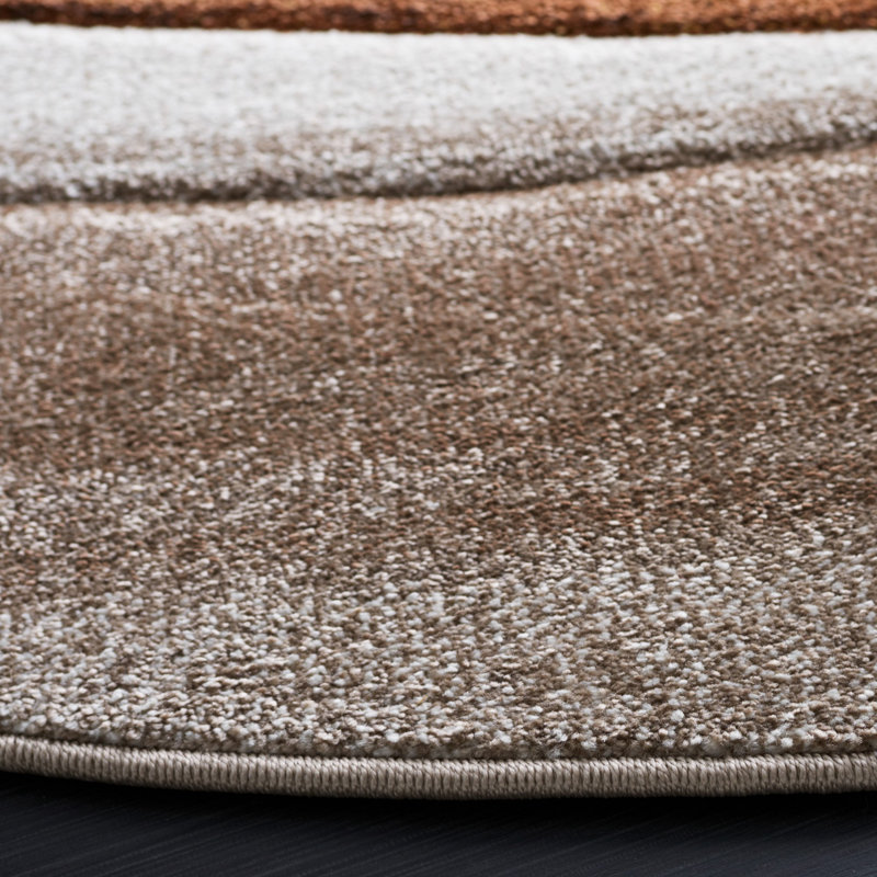 Ducor Abstract Beige/Brown Area Rug, Runner 2'3" x 8'