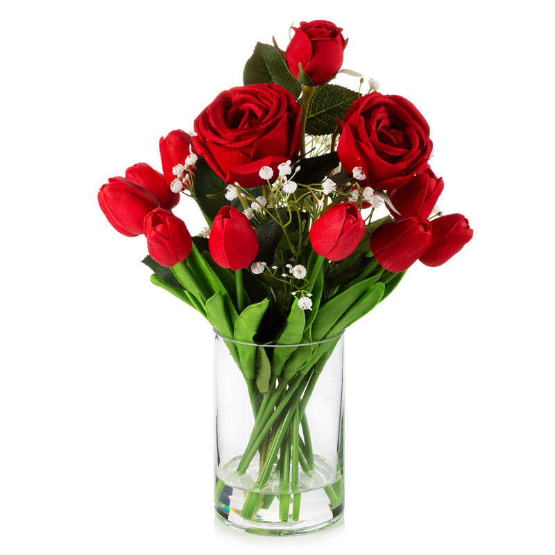 Arrangement in Vase, Red