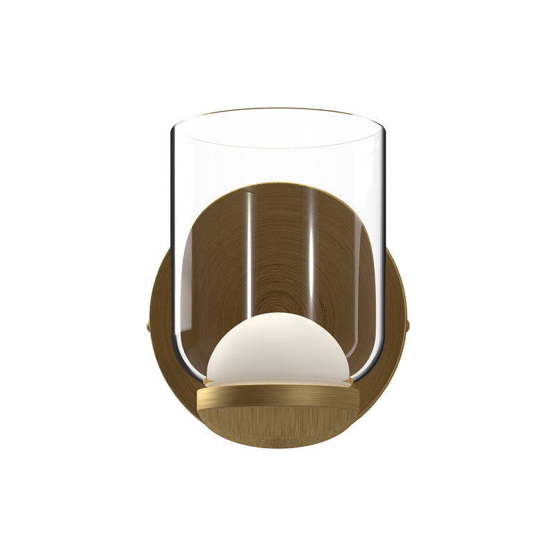 Cedar 1 - Light LED Armed Sconce, Brushed Gold