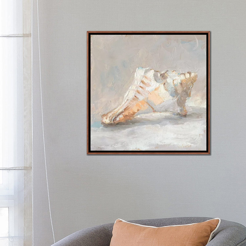 Reproduction d’art sur toile, "Impressionist Shell Study I" par Ethan Harper, Pas de tapis, H 26 po x l 26 po x P 1,5 po