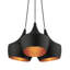 Luminaire suspendu grappe en aluminium brossé 3 lumières-2024129712