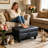 Faux Leather Ottoman-70231554