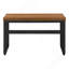 Bureau d'ordinateur, bureau personnel, debout, réglable, L 48 po, travail, ordinateur portable, stratifié noyer, métal noir, contemporain