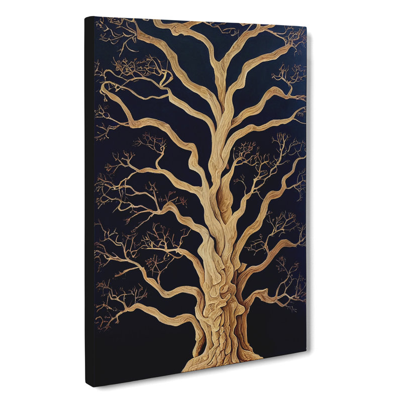 XC1022-4185X Stellar Tree - Wrapped Canvas Print, 60cm H x 40cm W x 3cm D