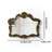 Console Table Mirror Set Antique Mirrored Glass Top Gold Frame