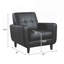 Fauteuil d'appoint à rail noir