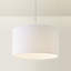 27.5cm H Cotton Drum Pendant Shade ( Screw On )-472585186-497528532