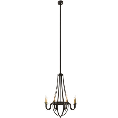 Lustre empire 8 lumières de style bougie Berkman