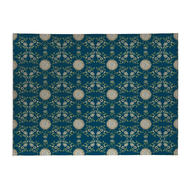 Aria Soft Step Outdoor Area Rug, Rectangle 10' x 8', Navy