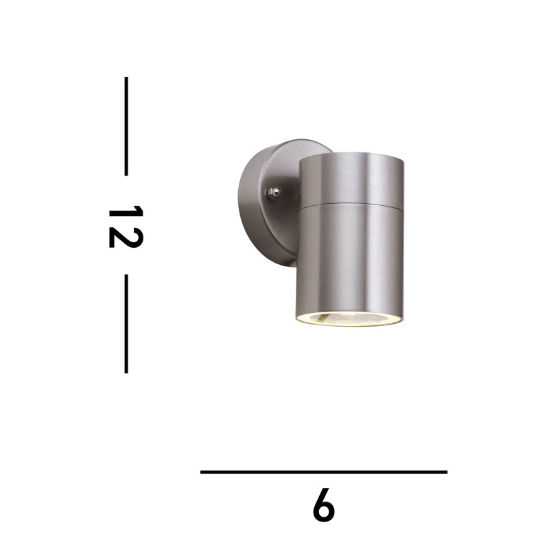 Saira Silver 14cm H Outdoor Flush Mount