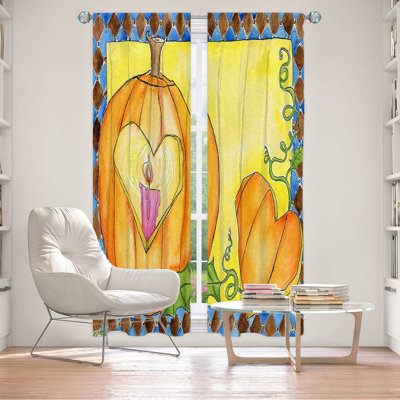 Ensemble de 2 rideaux doublÃ©s pour fenÃªtre de 284,5 cm x 198 cm par Marley Ungaro - Jack of Hearts
