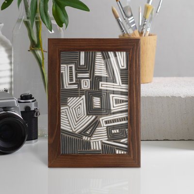 Reproduction d'un cadre photo simple Genuta Abstract Maze II