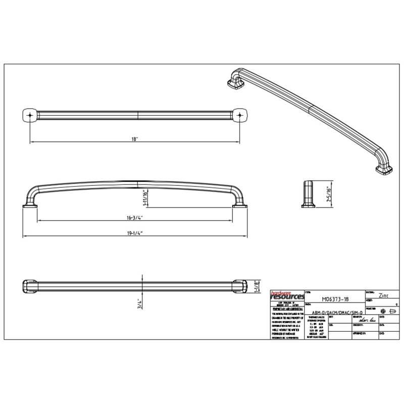 Belcastel I Appliance Pull, Polished Chrome, 18"
