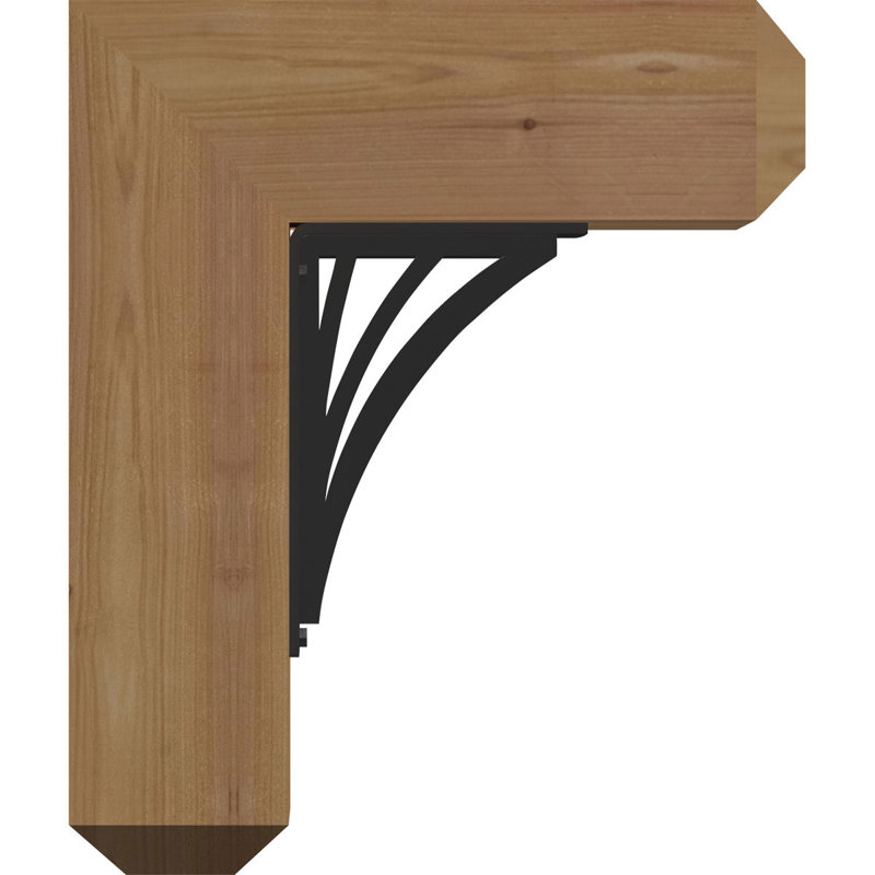 Support triple Ironcrest de 4 po Nevio, H 23 po x P 20 po, 3 1/2"W x 4"T Western Red Cedar (Smooth)