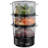 Russell Hobbs Compact 3 Tier Steamer 7L Matte Black