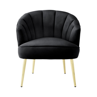 Thierry Velvet Barrel Chair