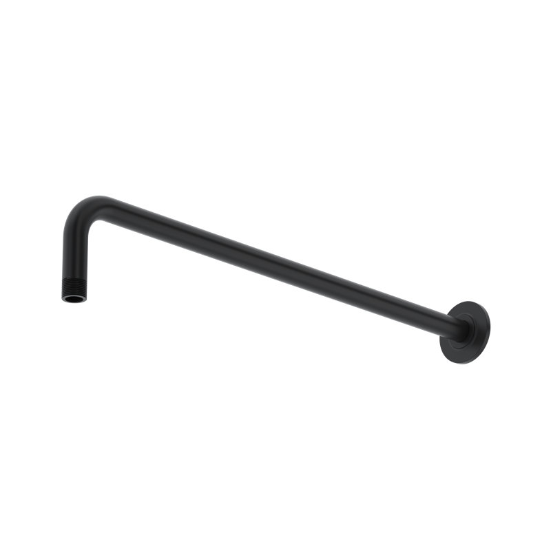 20" Wall Mount Shower Arm, Black