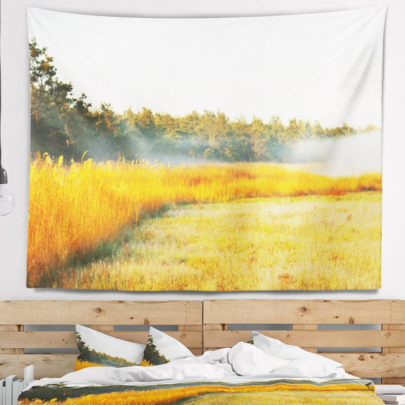 Tapisserie de jardin magnifique jaune mountain, H 68 po x l 80 po