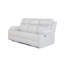 Canapé inclinable blanc avec lumières DEL