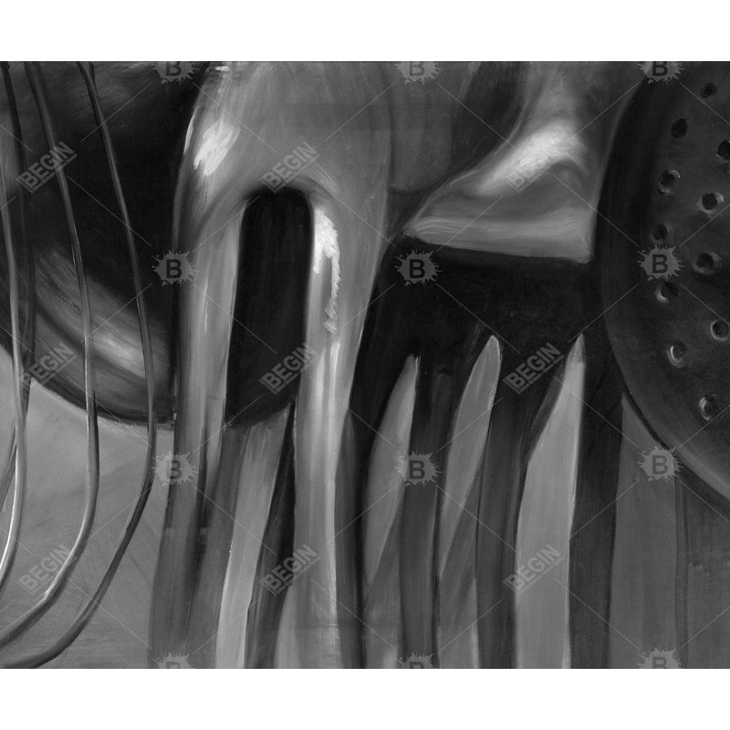 Objets, outils de cuisine sur toile - Art de la décoration intérieure