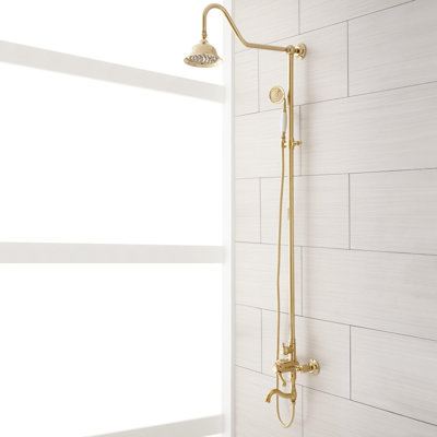 Dolwick Exposed Pipe Shower and Tub Faucet