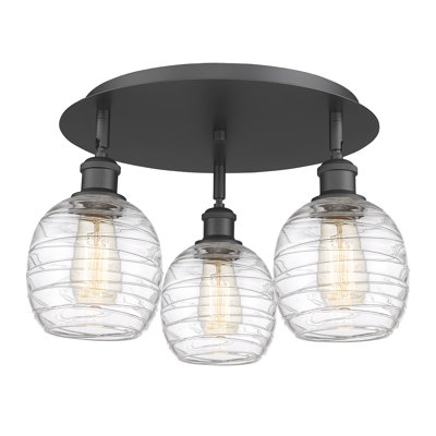Alve Glass Semi Flush Mount