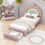 Lit plateforme tapissier Juan avec tiroir de rangement Juan-413856631