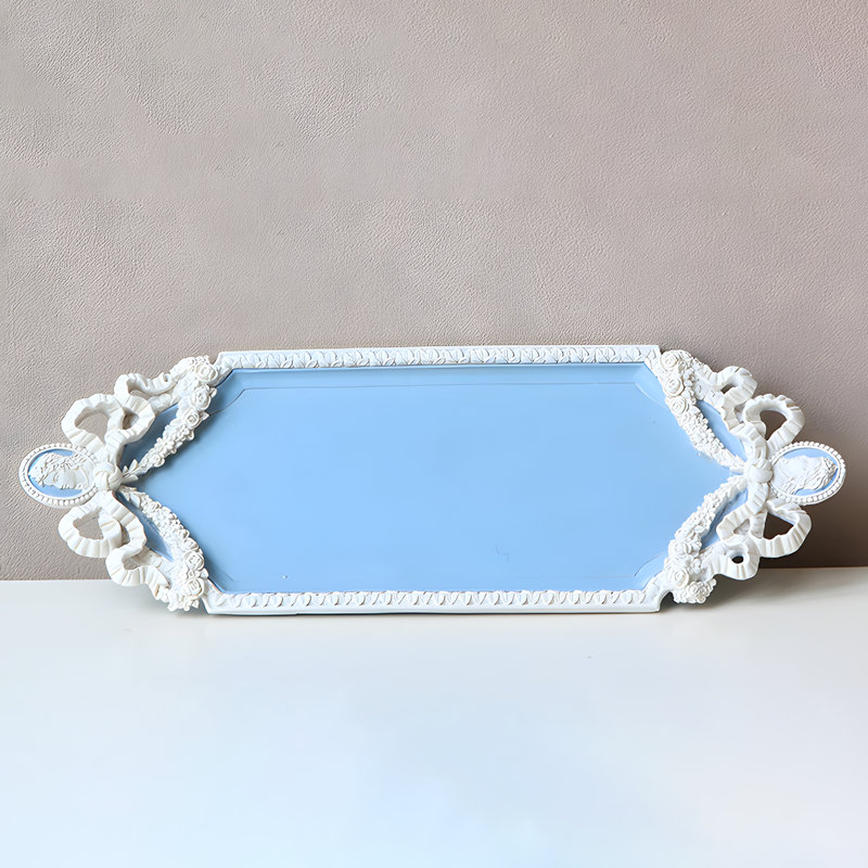 Rococo Relief Retro Tray - Court Style Storage Ornament, Interpreting The Romantic Art Of Foyer And Tabletop