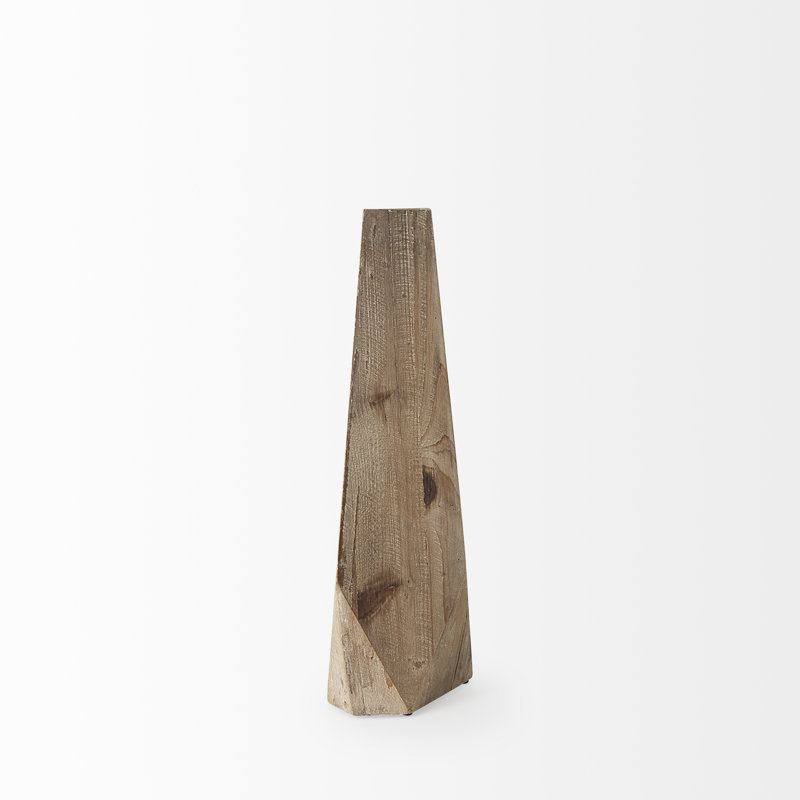 Huberdina Solid Wood Table Vase, 15.25" H x 8" W x 4.9" D