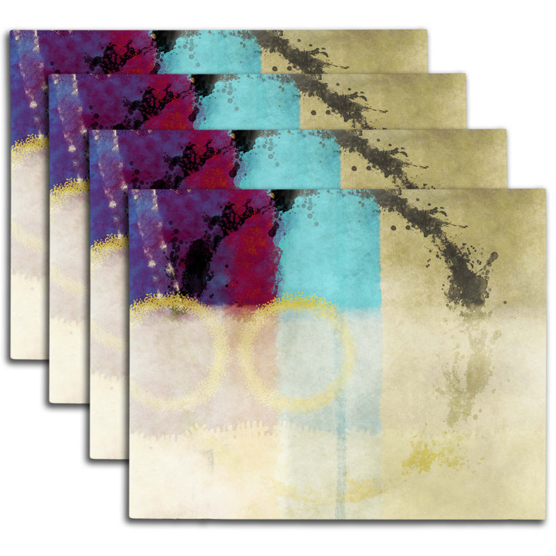 Polyester Abstract Rectangle Placemat