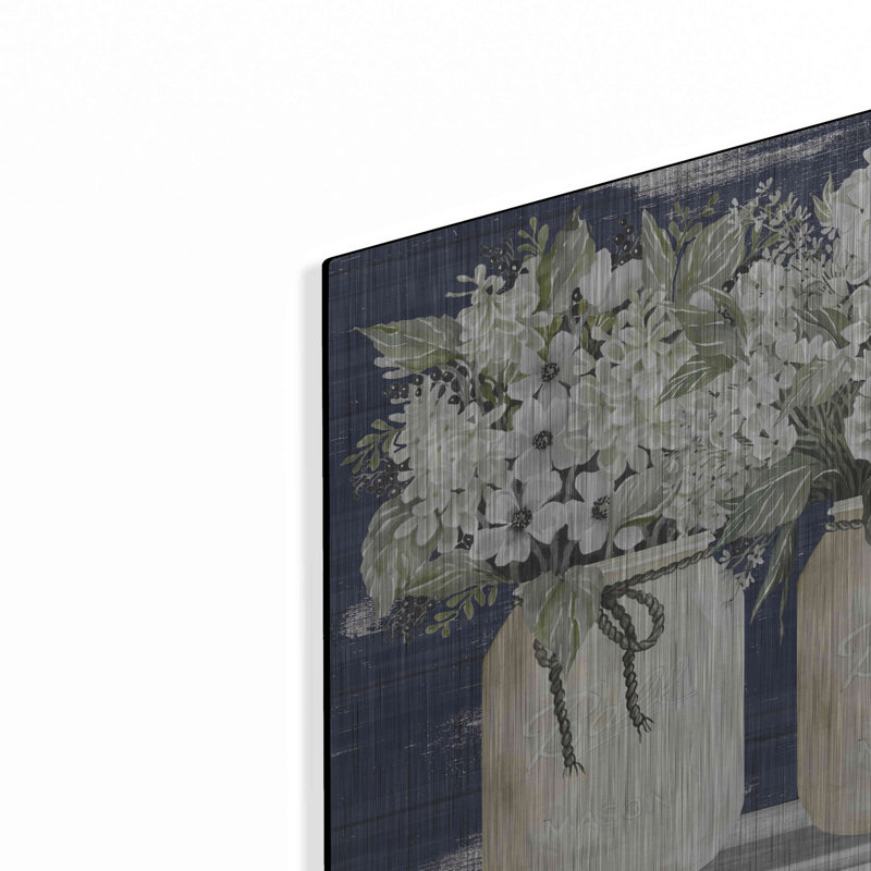 «White Floral Trio» par Cindy Jacobs, H 16 po x l 24 po