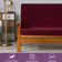 Textured Grid Stretchy Washable Box Cushion Futon Slipcover