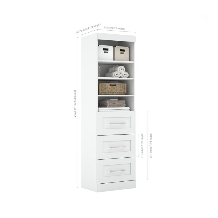 Wade Logan® Arlex 86W Closet Organizer System & Reviews