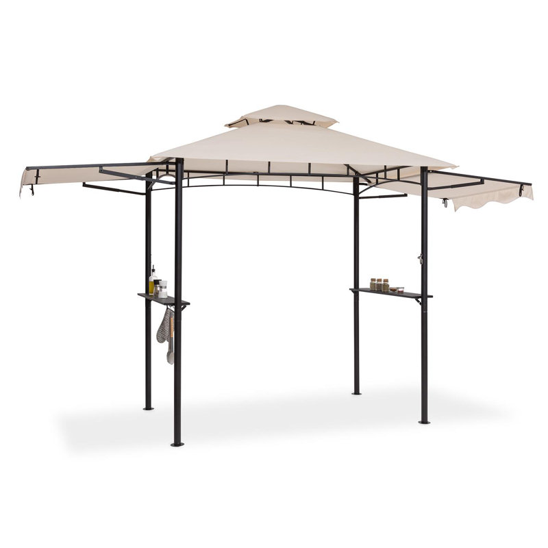 3m x 3m Steel Patio Gazebo, Beige