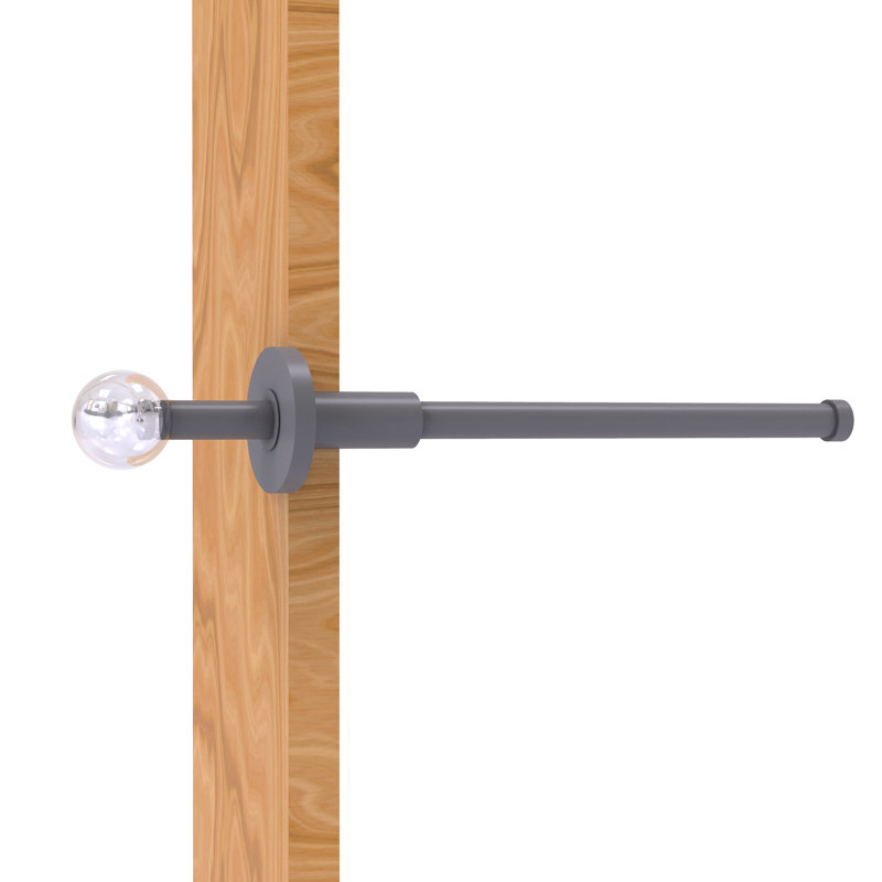 Tringle de garde-robe en métal Clearview, Gris mat