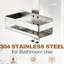 Over-the-Door Stainless Steel Shower Caddy