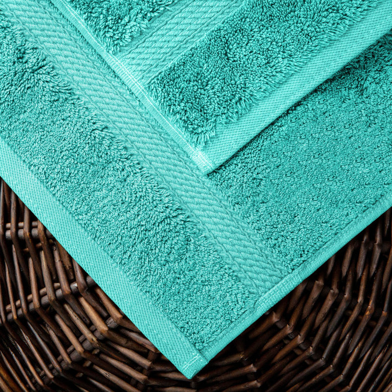 Coton luxueux et hautement absorbant Renata, Turquoise