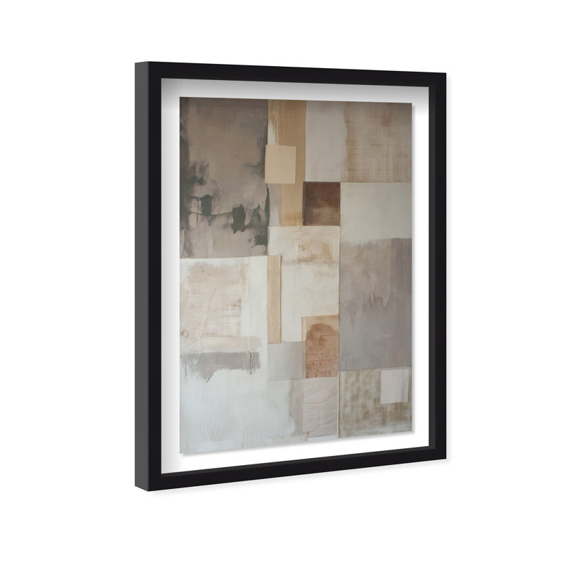 Dustveil (I) Shadowbox Abstract Print by Oliver Gal, Black Frame, 10 x 15, 16.5"H x 11.5"W, Black Frame