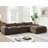 116'' Fully Compressed Sofa With High Density Foam, No Assembly Required, Legless Design Without Frame, Integrated Backrest And Seat Cushion, Free Combination, Particle Chenille-538947987