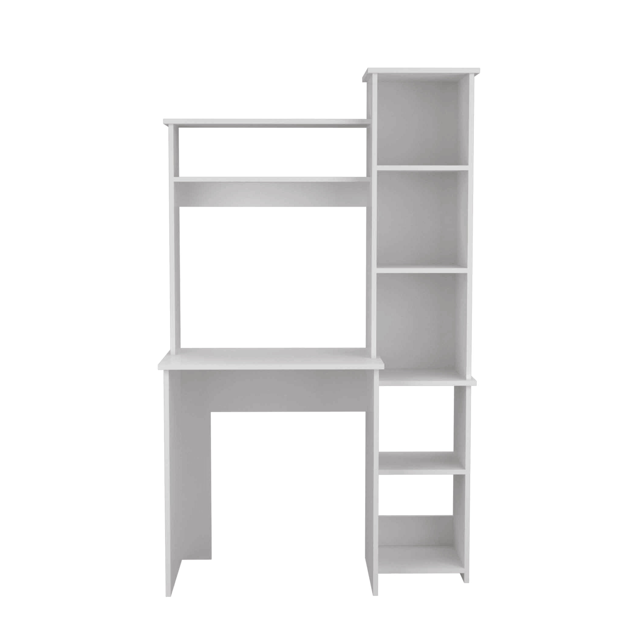 Alcott Hill 6-Shelf Writing Desk With Built-In Bookcase - Wayfair Canada