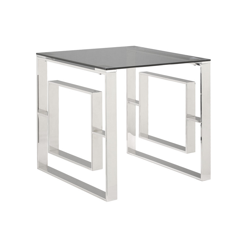 55cm Metal Sofa Side Table for Living Room Furniture,End Table, Bed Side Table, Grey, SIlver