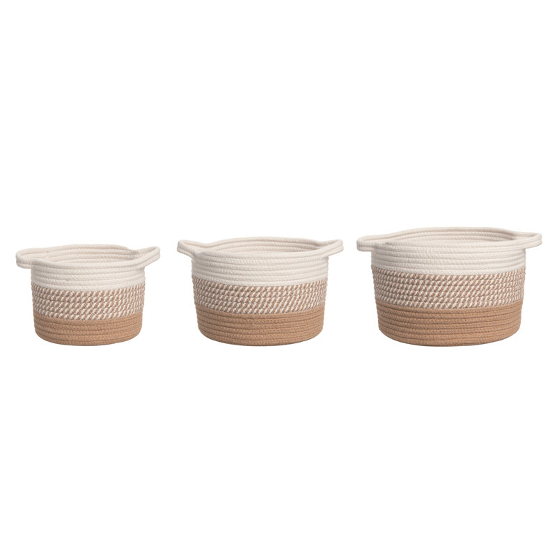 Rosecliff Heights Common Ground Fabric Decorative Basket